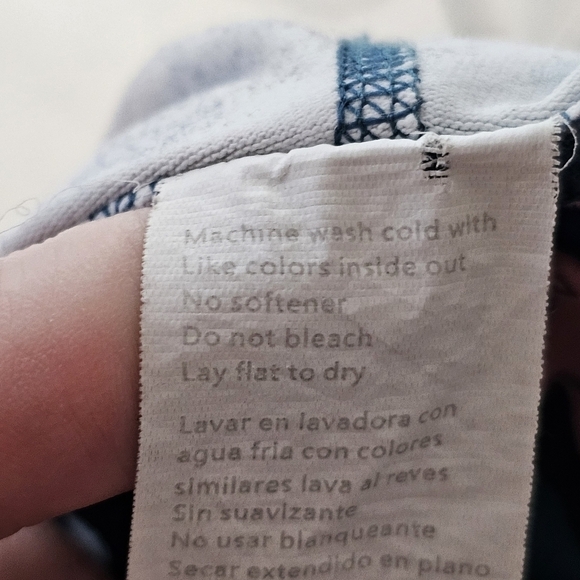 FABLETICS DEFINE POWERHOLD Teal Camo High Waist Leggings in M - Picture 5 of 6